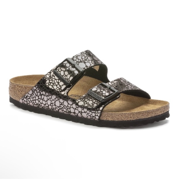Birkenstock Shoes - Birkenstock Two-Strap Sandal Metallic Stone Collection